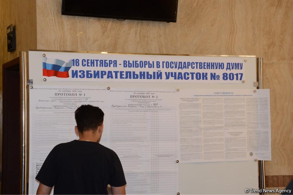 Russians in Azerbaijan voting at State Duma election (PHOTO)