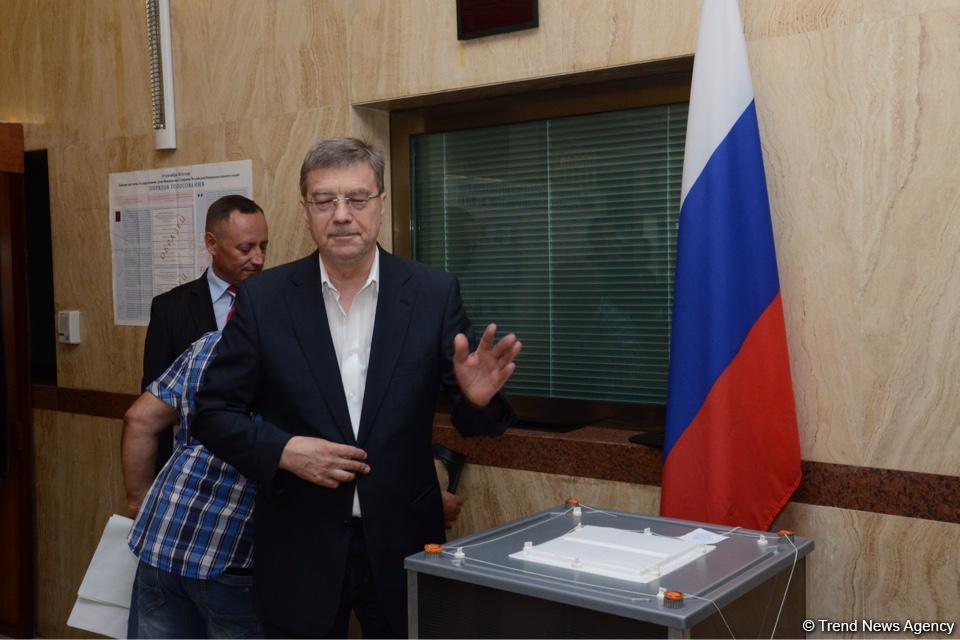 Russians in Azerbaijan voting at State Duma election (PHOTO)