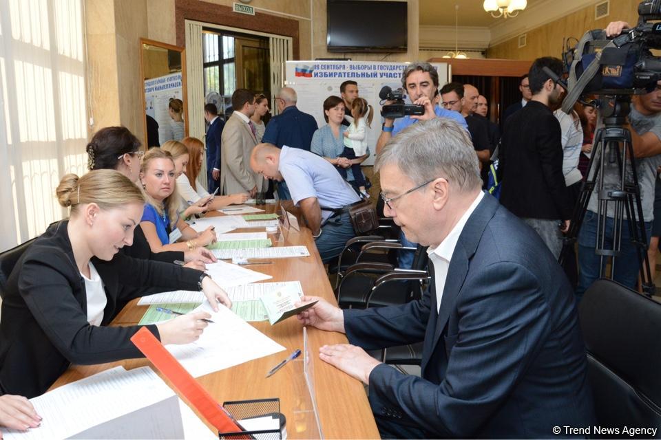 Russians in Azerbaijan voting at State Duma election (PHOTO)