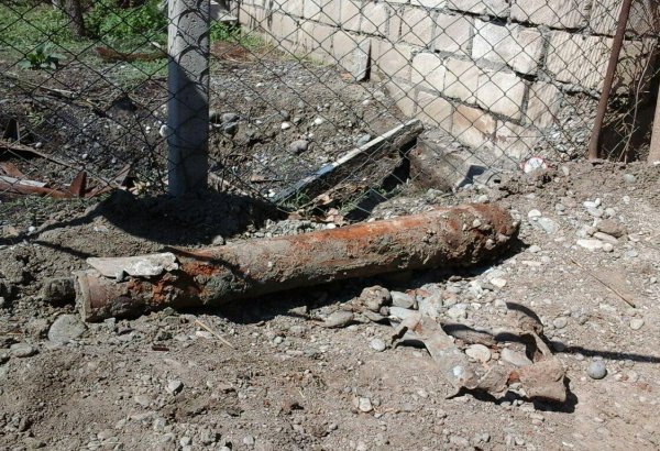В Тертере обнаружена неразорвавшаяся часть ракеты комплекса "Град" (ФОТО)
