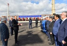 Ilham Aliyev attends ground breaking ceremony of new facility (PHOTO)