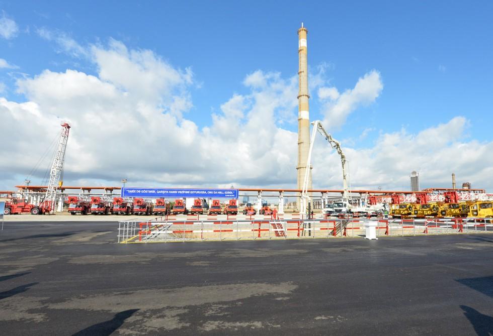 Ilham Aliyev attends ground breaking ceremony of new facility (PHOTO)