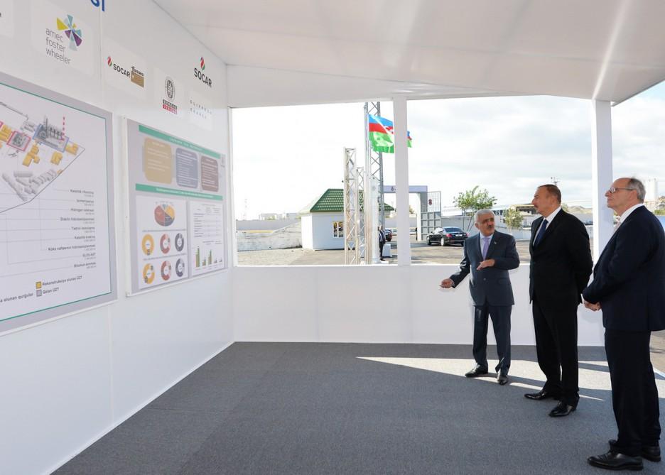 Ilham Aliyev attends ground breaking ceremony of new facility (PHOTO)