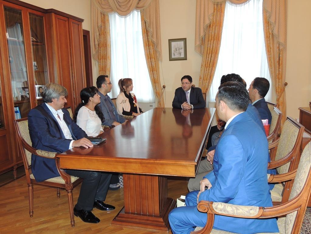 Мурад Адыгезалзаде принял зарубежных гостей юбилея азербайджанского ансамбля  (ФОТО)