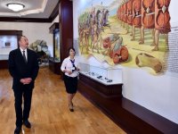 Ilham Aliyev attends opening of Mingachevir Museum of History