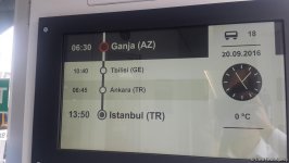 Bakı-Tbilisi-Qars dəmir yolunun ilk sərnişin vaqonu (FOTO)