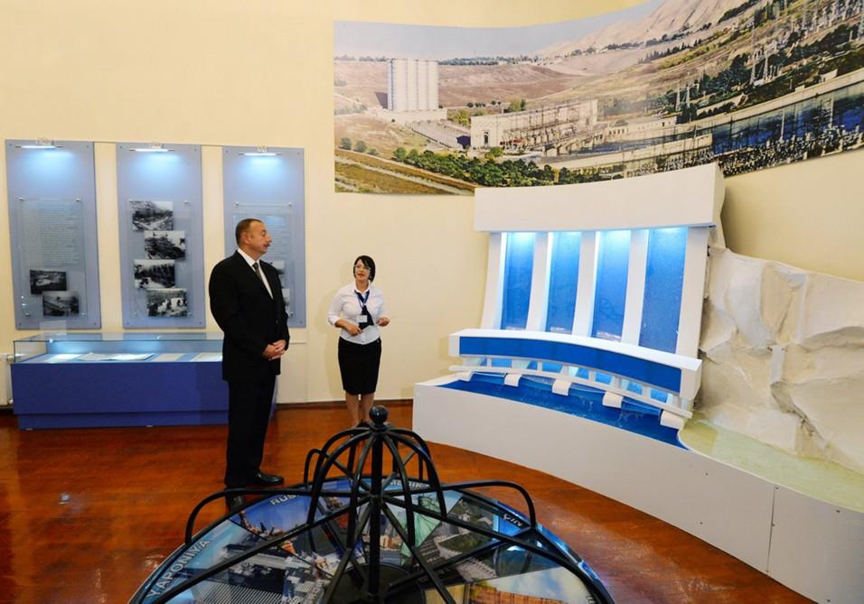 Ilham Aliyev attends opening of Mingachevir Museum of History