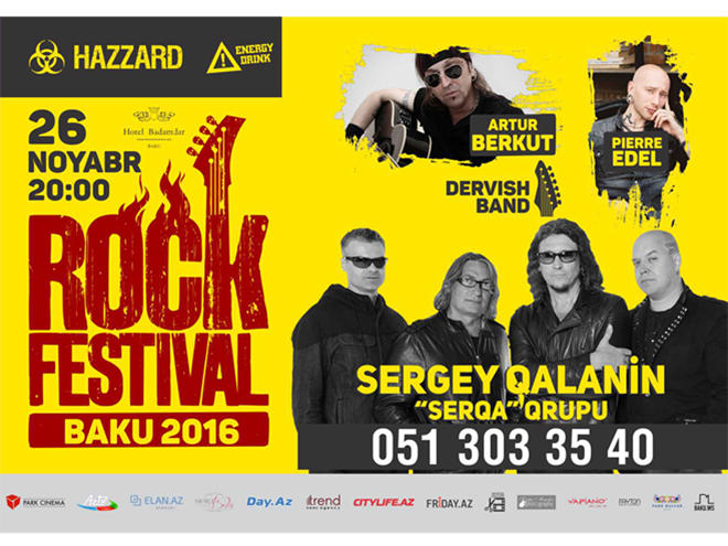 В Баку пройдет музыкальный марафон известных рокеров Baku Rock Festival 2016