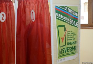 Явка граждан Азербайджана  на референдуме в посольстве в России  составила 99,86%