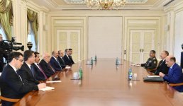 Президент Азербайджана принял делегации во главе с министрами обороны, культуры и туризма Турции
