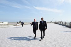 Prezident İlham Əliyev Sumqayıt Dənizkənarı Bulvarının açılışında iştirak edib (FOTO)
