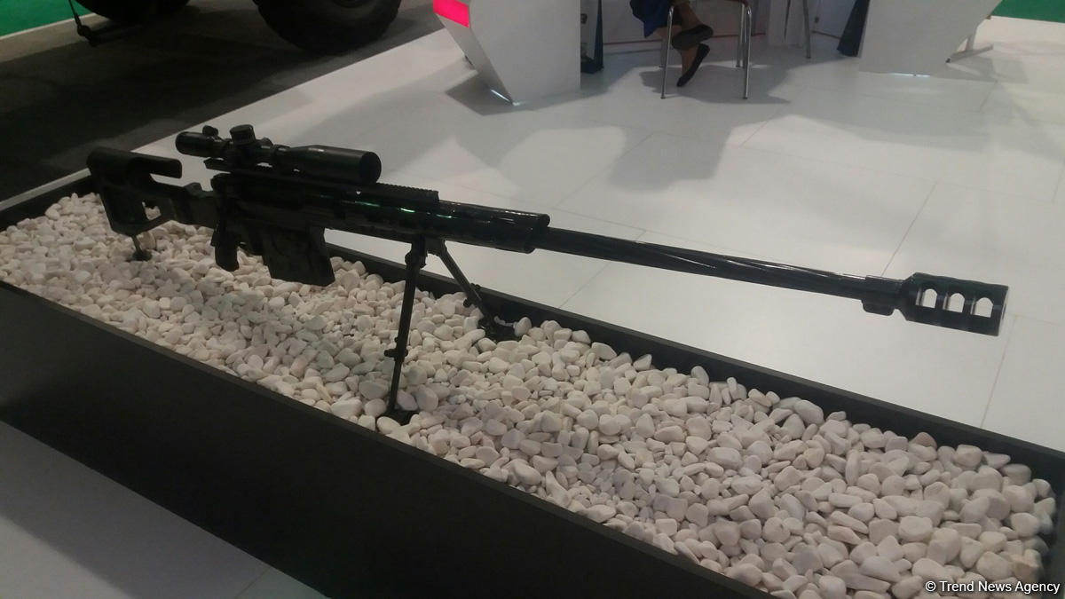 Azerbaijan showcases new sniper rifle at ADEX 2016