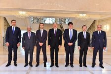 Президент Азербайджана принял главу УЕФА (ФОТО)
