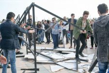 Artist Christian Falsnaes's interactive performance held in Baku (PHOTO)