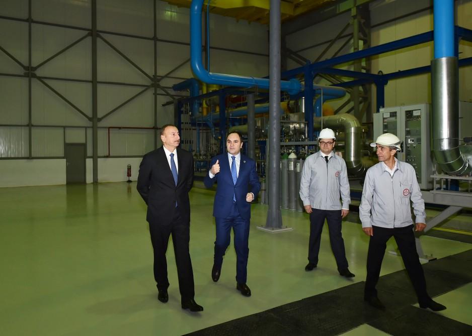 Prezident İlham Əliyev Bakıda oksigen zavodunun açılışında iştirak edib (FOTO) (YENİLƏNİB)
