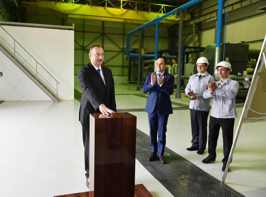 Ilham Aliyev inaugurates “Oksigen” plant in Baku (PHOTO)