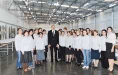 Ilham Aliyev opens “Modern” furniture factory in Aghstafa (PHOTO)
