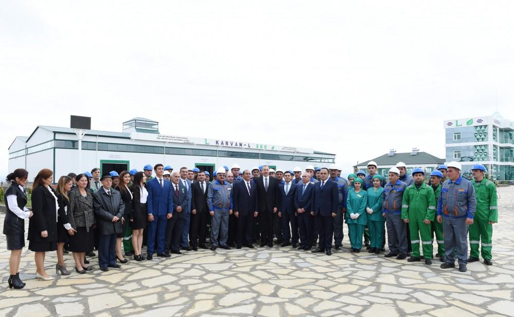Ilham Aliyev inaugurates enterprises, boiler house in industrial park in Aghstafa (PHOTO)