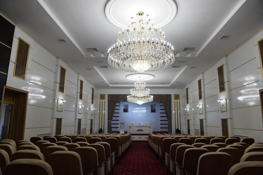 Ilham Aliyev views Aghstafa Cultural Center after renovation (PHOTO)