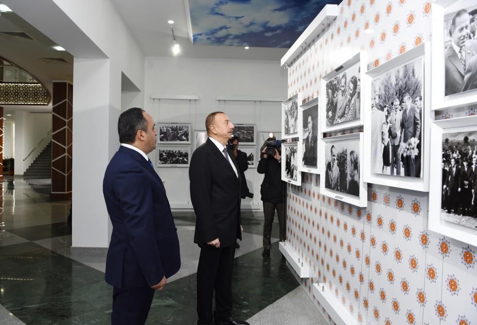 Ilham Aliyev views renovated Heydar Aliyev Center in Aghstafa