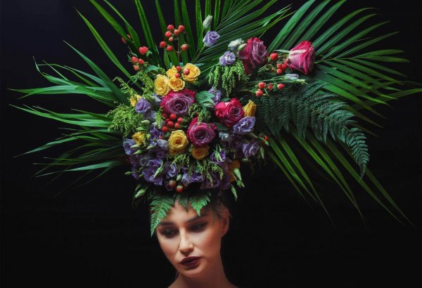 Цветочные композиции в ярких образах азербайджанского флориста (ВИДЕО,ФОТО)