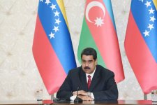 Prezident İlham Əliyev və Prezident Nikolas Maduro bəyanatlarla çıxış ediblər  (YENİLƏNİB) (FOTO)