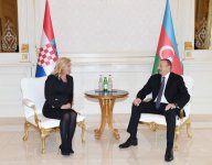 Президент Ильхам Алиев: Отношения между Азербайджаном и Хорватией находятся на высоком уровне (ФОТО)
