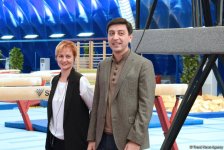В Баку стартовал Чемпионат по акробатической гимнастике (ФОТО)