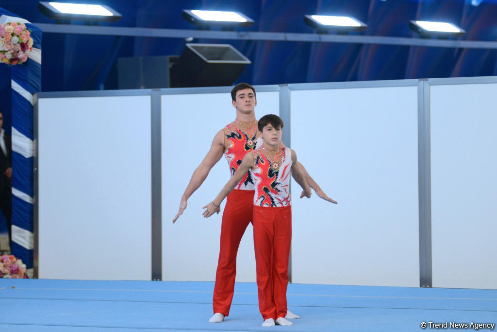 Bakıda akrobatika gimnastikası üzrə çempionat başlayıb (FOTO)