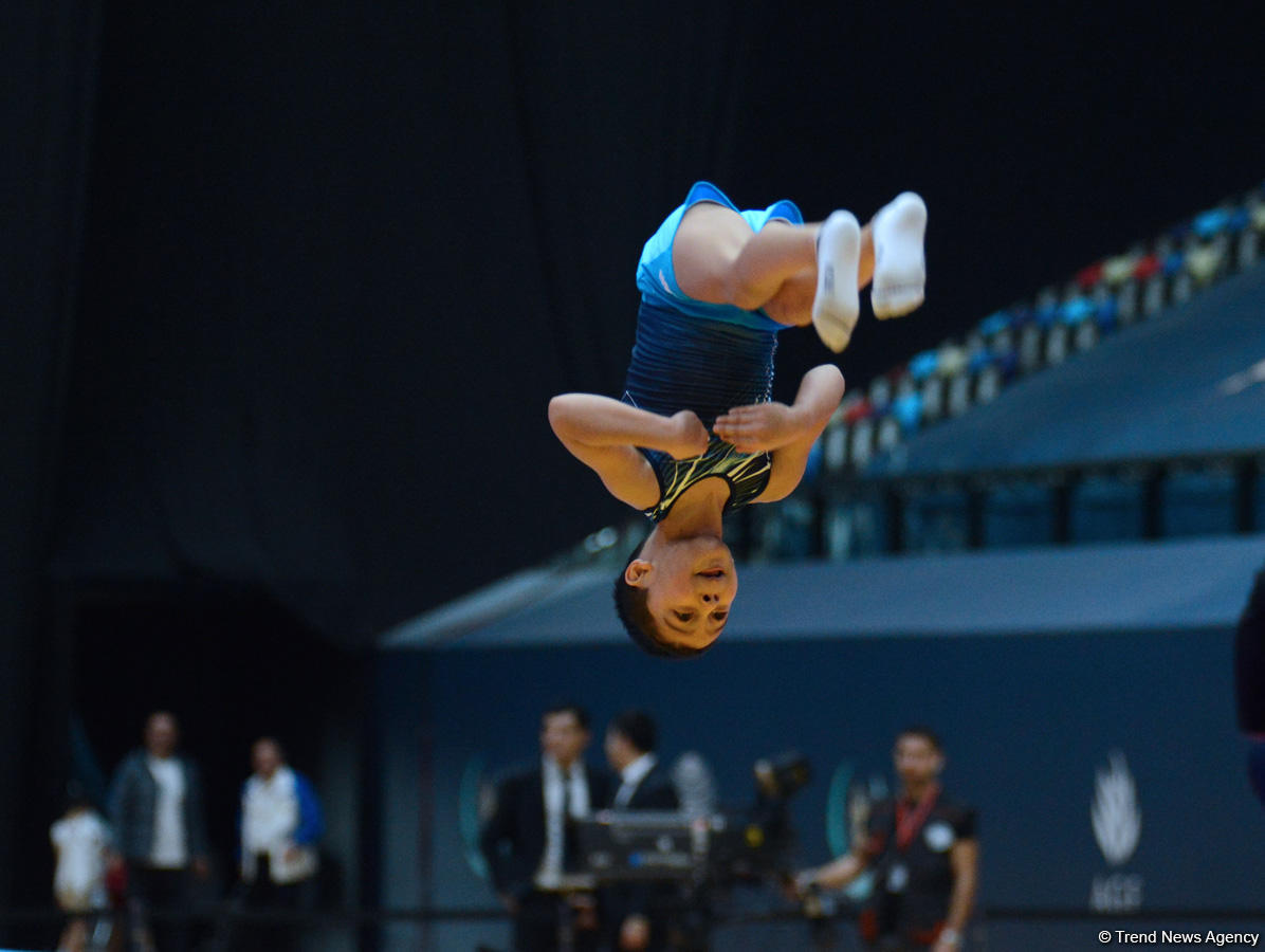 Cтартовал второй день соревнований 23-го Чемпионата Баку по акробатической гимнастике (ФОТО)