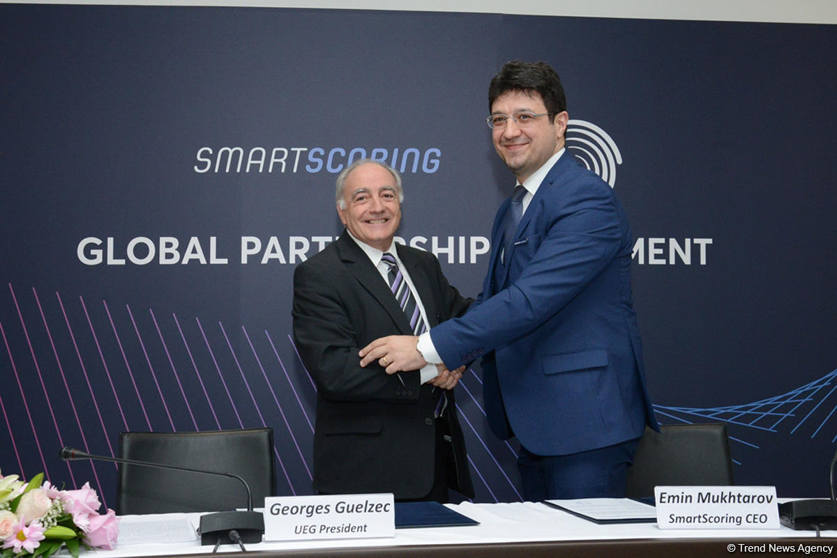 Azərbaycan brendi "SmartScoring" və Avropa Gimnastika İttifaqı əməkdaşlıq sazişi imzaladılar (FOTO)