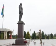 Президент Ильхам Алиев прибыл в Физулинский район (ФОТО)