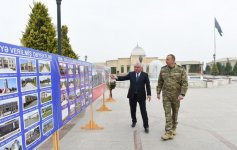 Президент Ильхам Алиев прибыл в Физулинский район (ФОТО)