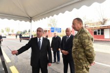 Ilham Aliyev views newly renovated highway in Fuzuli (PHOTO)