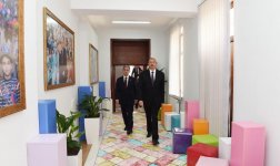 Ilham Aliyev attends opening of orphanage-kindergarten in Beylagan