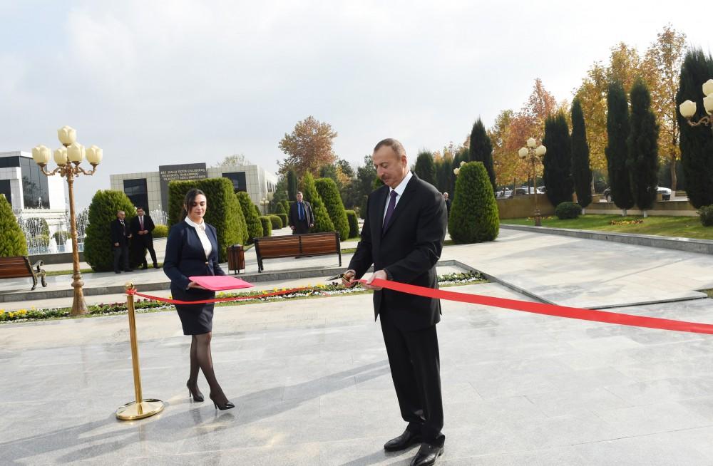 Президент Ильхам Алиев принял участие в открытии  Музея флага в Бейлагане (ФОТО)