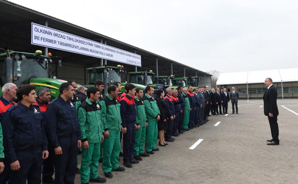 Президент Ильхам Алиев: В будущем Азербайджан должен также экспортировать зерновые продукты