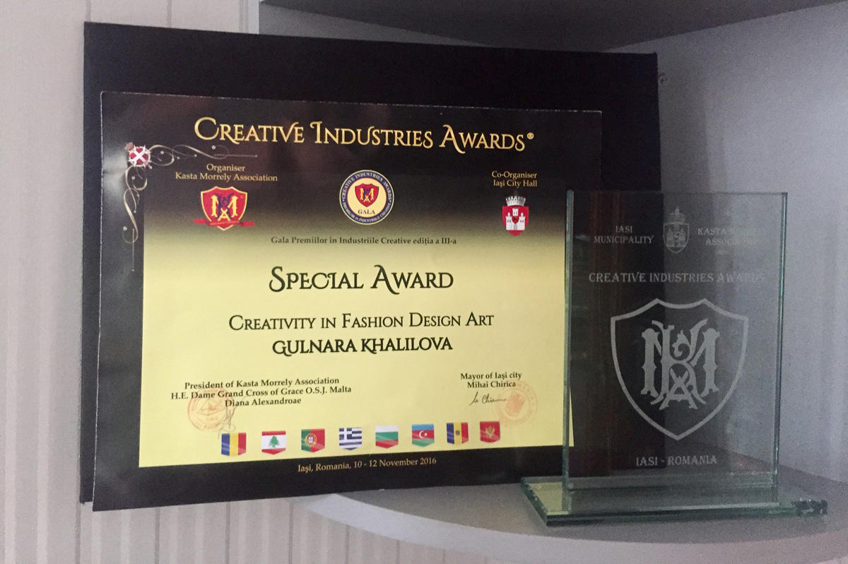 Gülnarə Xəlilova Rumıniyada “Creative Industries Awards” ali mükafatına layiq görülüb (FOTO/VİDEO)