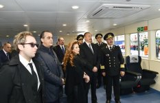 Президент Ильхам Алиев принял участие в церемонии ввода в эксплуатацию новых судов «Каспийского морского пароходства» (ФОТО)