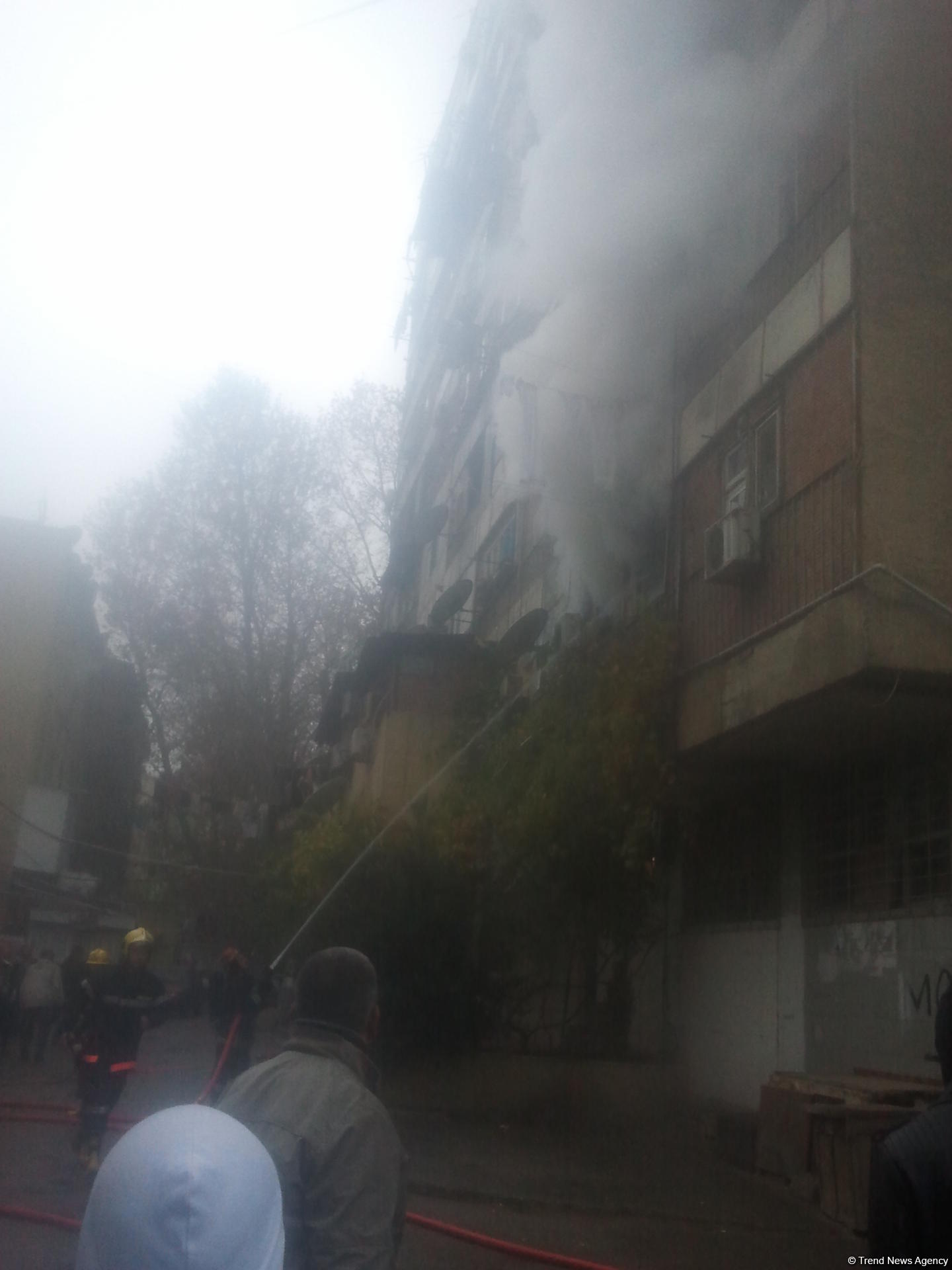 Пожар в общежитии в Баку потушен (ФОТО) (Обновлено)