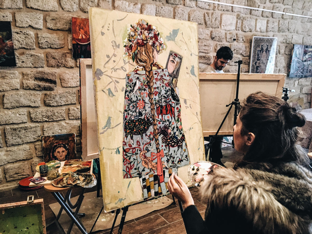 Азербайджанская молодежь создала творческую мастерскую в Ичери Шехер (ФОТО)