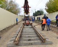 Восстановлено более километра кольцевой железной дороги Баку (ФОТО)