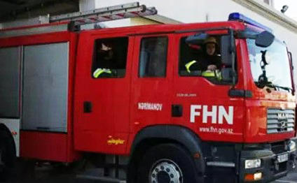 Пожар в жилом здании в Астаре, 20 человек эвакуированы