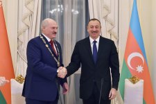 Президенту Беларуси Александру Лукашенко вручен орден "Гейдар Алиев" (ФОТО)