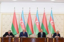 Состоялась церемония подписания  азербайджано-белорусских документов (ФОТО)