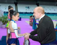 В Баку состоялась церемония награждения призеров XXIII Чемпионата и Первенства Баку по художественной гимнастике(ФОТО)