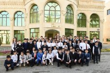 Ilham Aliyev with spouse inaugurate Chess School in Tartar (PHOTO)