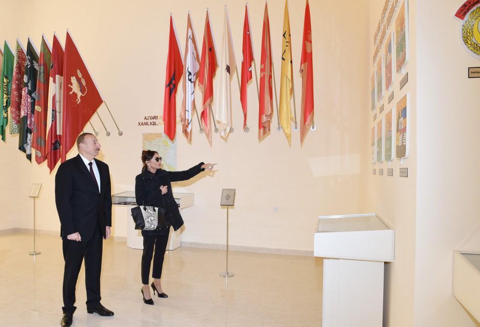 Prezident İlham Əliyev və xanımı Ağdamda Bayraq Muzeyinin açılışında iştirak ediblər (FOTO)