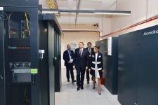 Президент  Азербайджана и его супруга приняли участие в открытии Регионального DATA-центра и Международного коммутационного центра (ФОТО)