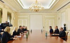 Ilham Aliyev meets delegation led by Serbian interior minister (PHOTO)
